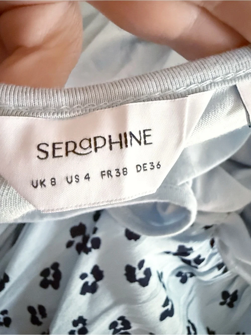 Seraphine‎ Women Maternity Nursing Dress Size 4 Pastel Comfy Stretch Feminine